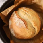 Easy homemade Artisan Bread with a crusty exterior and soft interior.