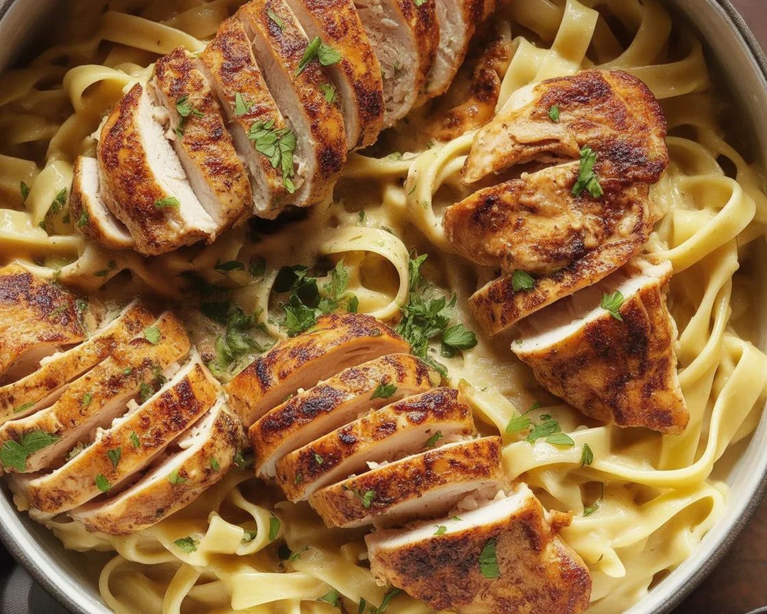 Zucchini, Pepper and Mozzarella Bake with Creamy Lemon served in a dish.